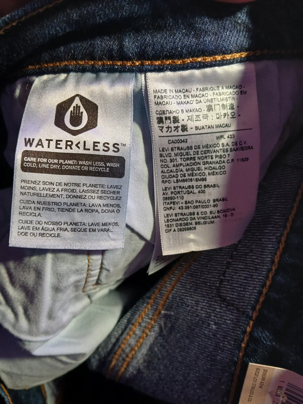 Levi's 501 Womans Original Cropped  Fit  Jeans - Dark Blue